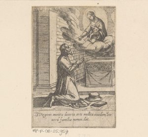 De heilige Philippus kom seg under de hoede van Maagd Maria Het Leven van Philippus Benitius (serietittel) Livet til B. Philippi Benicius Florent. ord. Tjener til B. Mary the Virgin (serietittel) av Antonio Tempesta