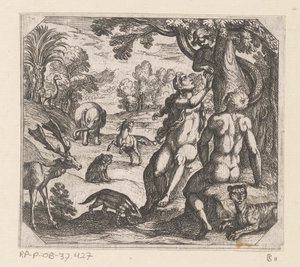 Evas fristelse Oppretting (serietittel) av Antonio Tempesta