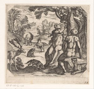 Evas fristelse Oppretting (serietittel) av Antonio Tempesta