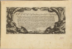 Frontispice: Dedikasjon til Pietro Strozzi av Antonio Tempesta