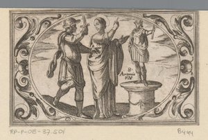 H. Artemia Romeinse martelaressen (serietittel) Imagini di moltes vergini Rom i martyrium (serietittel) av Antonio Tempesta
