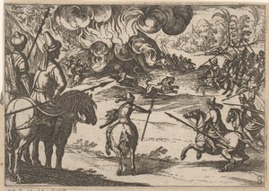Løvejakt Jaktscener (del 3) (serietittel) av Antonio Tempesta