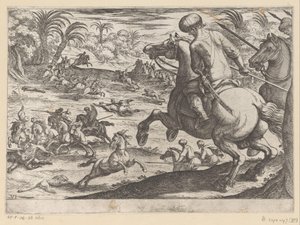 Løvejakt Jaktscener (del 6) (serietittel) av Antonio Tempesta