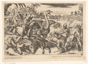 Strutsjakt Jaktscener (del 5) (serietittel) av Antonio Tempesta