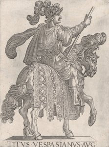 Plate 11: Titus Vespasian på hesteryggen vendt rett fra de 