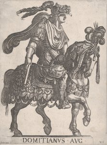 Plate 12: Keiser Domitian på hesteryggen vendt rett fra de 