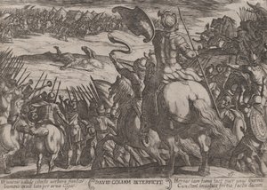 Plate 16: David Killing Goliath, fra 