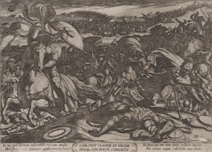 Plate 18: Sauls selvmord etter hans nederlag av filisterne, fra 