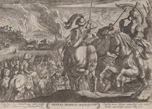 Plate 7: Egypterne som forfølger israelittene, fra 