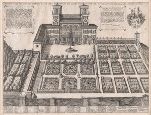 Mirror of Roman Magnificence: Monte Pincio Palace and Gardens, midten av ..., midten til slutten av 1500-tallet. av Antonio Tempesta