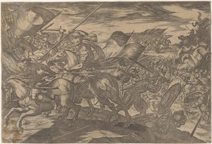 Kjempende soldater Kampscener (serie 3) (serietittel) av Antonio Tempesta