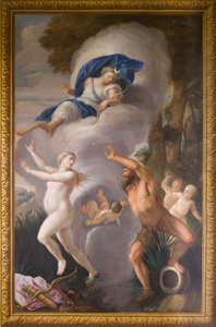 Veggmaleri i nordlig høyde som viser Alpheus og Arethusa, Banketthuset