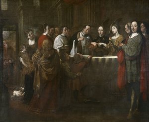 Dåpen til Saint Francis, ca. 1729-33 (olje på lerret) av Antonio Viladomat