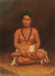 Samoansk kvinne, ca. 1890-1899.