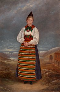 Svensk dame, ca. 1893. av Antonio Zeno Shindler