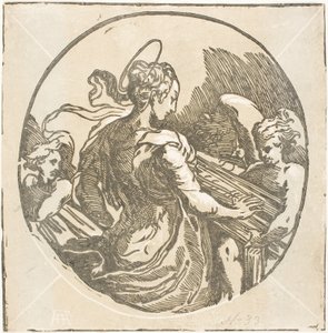 Hellige Cecilia av Antonio da Trento