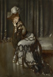 Portrett av Madame Salvator-maleri av Antonio la Gandara (1861-1917) av Antonio de la Gandara