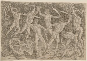 Battle of the Nudes av Antonio Pollaiuolo