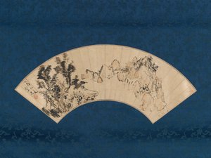 Tilbereder te ved en fjellkløft, 1825. av Aoki Mokubei