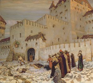 The Killing Ground (Rekonstruksjon av gamle Moskva) av Apollinari Mikhailovich Vasnetsov