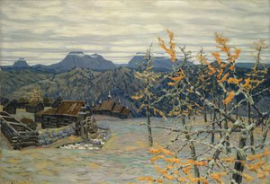 Landsby i Uralfjellene av Apollinari Mikhailovich Vasnetsov