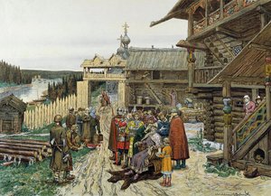Retten til en føydal russisk prins, 1908.