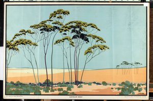 Australian Wheat, fra serien 'Australia's Wealth of Wheat and Wool' (farge litho)