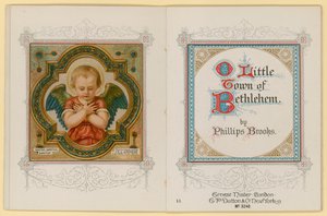 Illustrasjon for O Little Town of Bethlehem (chromolitho) av Archibald Henning