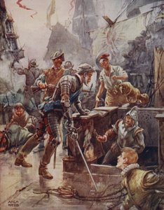 Så ropte han, med en stolt blek leppe: 