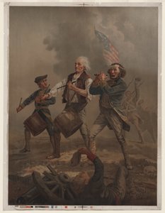 Yankee doodle 1776, ca. 1876 (kromolitografi)