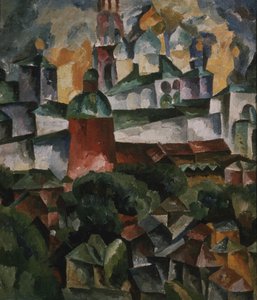 Landskap med treenighets-Sergius-klosteret, 1920