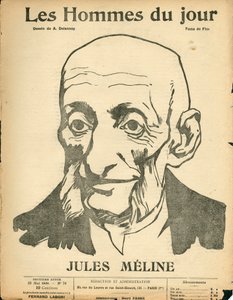 Cover av ""The Men of the Day"", Satirical in B & W av Aristide Delannoy