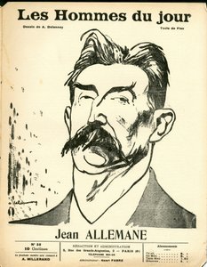Cover av ""The Men of the Day"", Satirical in B & W av Aristide Delannoy