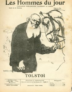 Cover av "" Men of the Day", Satirical in N & B av Aristide Delannoy