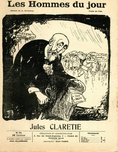 Forside av "" The Men of the Day"", ca 1906 - Illustrasjon av Aristide Delannoy (1874-1911): Claretie Jules (1840-1913) av Aristide Delannoy