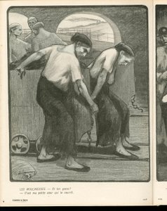 L'Plate au beurre, nummer 134, satirisk i svart-hvitt av Aristide Delannoy