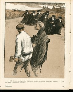 L'Plate au beurre, nummer 134, satirisk i farger av Aristide Delannoy