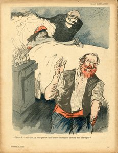 L'Plate au beurre, nummer 359, satirisk i farger av Aristide Delannoy