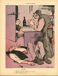 L'Plate au beurre, nummer 466, satirisk i farger av Aristide Delannoy