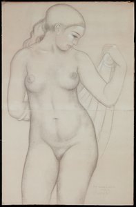 Dina fra fronten, studie for "Harmony" av Aristide Maillol