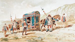Et 1500-talls adelshesttegnet kull