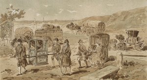 Sedan stol, tung vogn, vinaigrette og coupe, østerrikske Nederland, 1700-tallet
