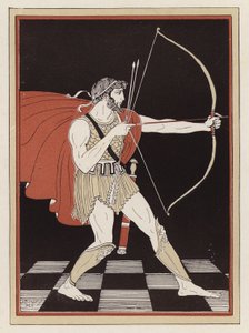 Odyssevs tegner buen sin (farge litho)