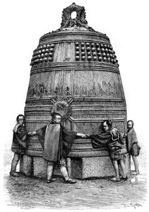 En klokke fra Shiba-kvarteret, Tokyo, Japan, 1895.