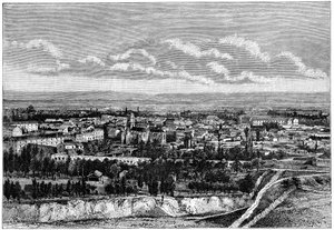 Utsikt over Blida, Algerie, c1890 av Armand Kohl