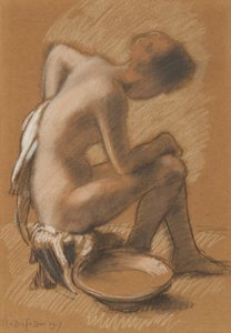 Kvinne på toalettet Kvinne på toalettet hennes, 1917. av Armand Rassenfosse
