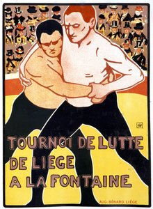 Liège-turnering ved fontenen av Armand Rassenfosse