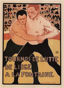 Bryteturnering, Liège, 1899 av Armand Rassenfosse