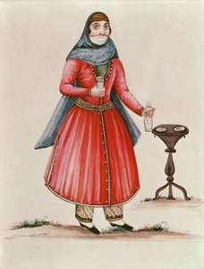 Armensk drakt ca. 1840 (wc på papir)
