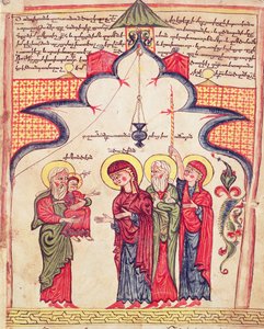 Presentasjon i tempelet fra et evangelium, ca.1200